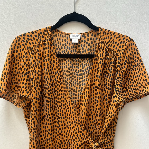 J.Crew leopard print short sleeve dress Size 10. - Picture 5 of 5